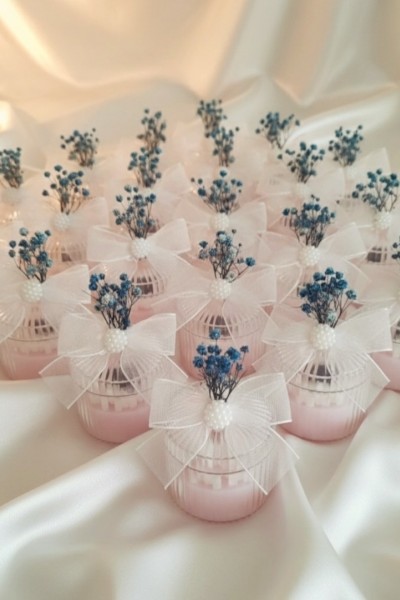 KUBBELİ DEKORATİF PAPATYA MUM ( 10 ‘LU )