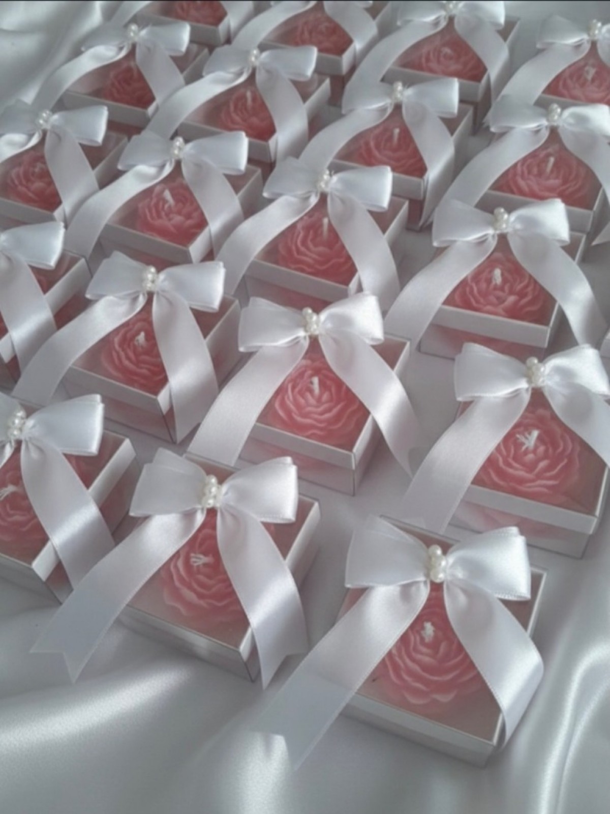 ASETAT KUTULU DEKORATİF ŞAKAYIK MUM ( 10 ‘LU )