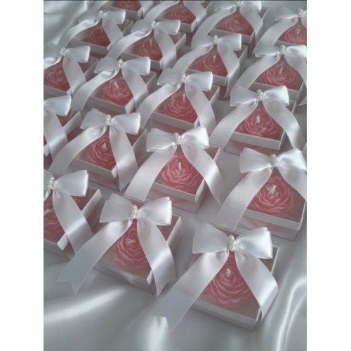 ASETAT KUTULU DEKORATİF ŞAKAYIK MUM ( 10 ‘LU )