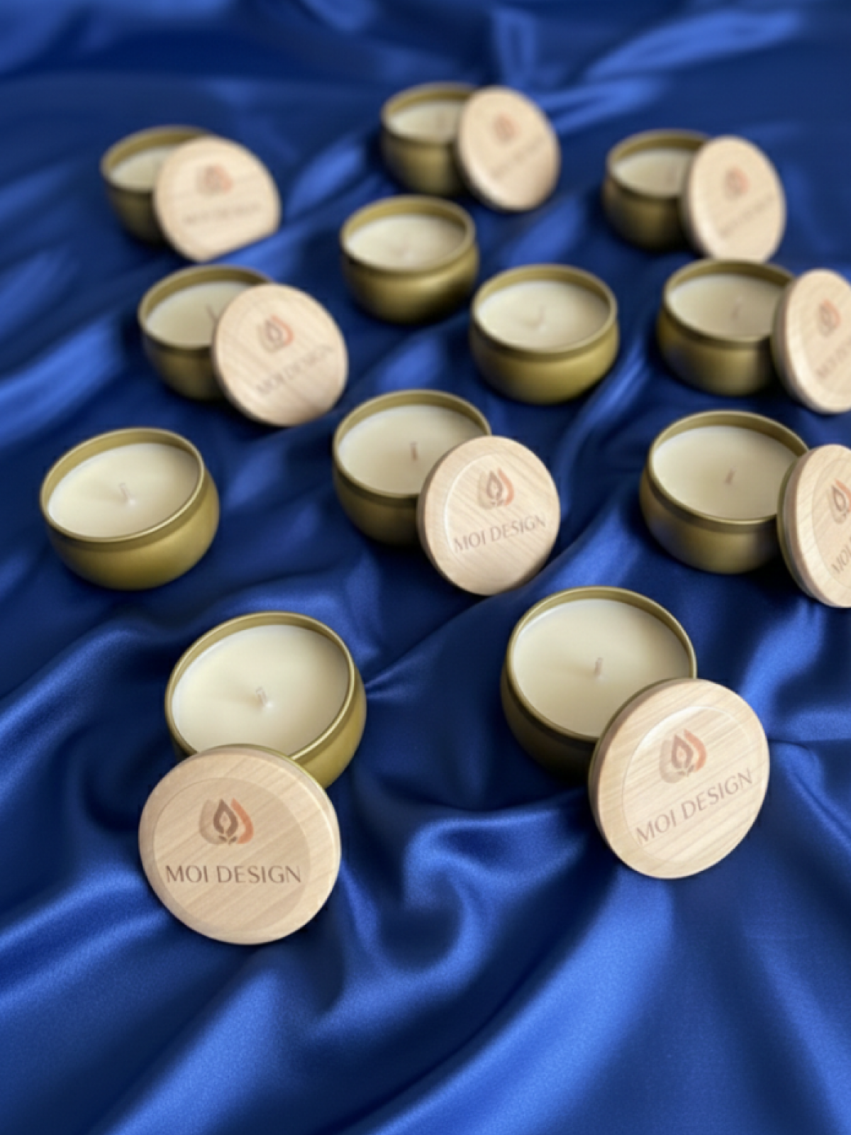 GOLD RENKLİ METAL KAPAKLI KAVANOZ KOKULU MUM