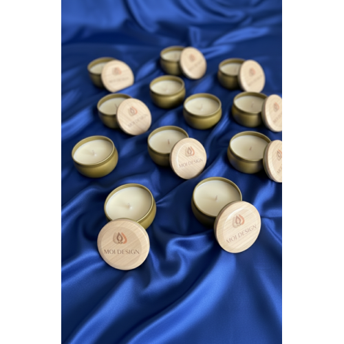 GOLD RENKLİ METAL KAPAKLI KAVANOZ KOKULU MUM