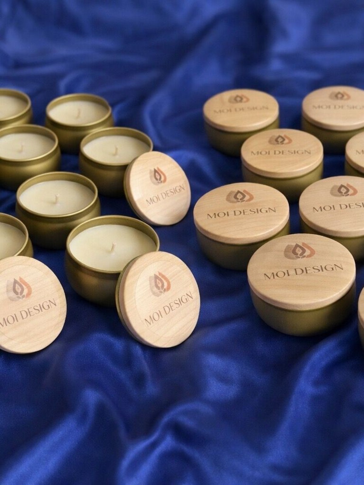 GOLD RENKLİ METAL KAPAKLI KAVANOZ KOKULU MUM